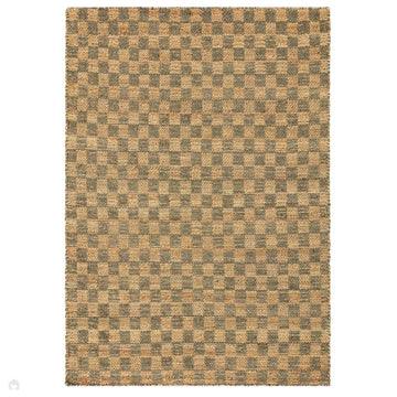Naturi Jute Check Hand-Woven Textured Lightweight Flatweave Olive Green Rug-Asiatic Carpets-Rug Love - The Most Loved Rug Store